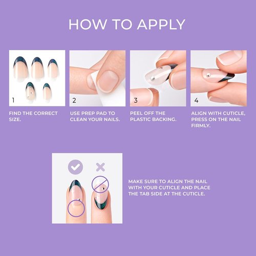 KISS imPRESS Press-On Manicure - All My Love Pink Aurora, Medium Almond Shape, Easy Application, Durable | 30 Count