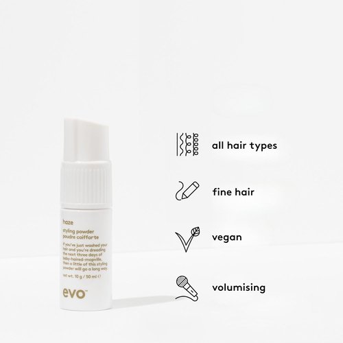Evo Haze Styling Powder Spray - Volumizing Hair Texture & Matte Finish - 50ml/10g