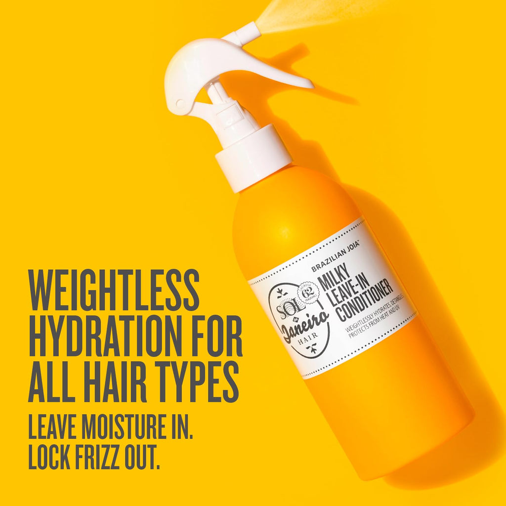 Sol de Janeiro Brazilian Milky Leave-In Conditioner - Frizz Control & Heat Protection Spray