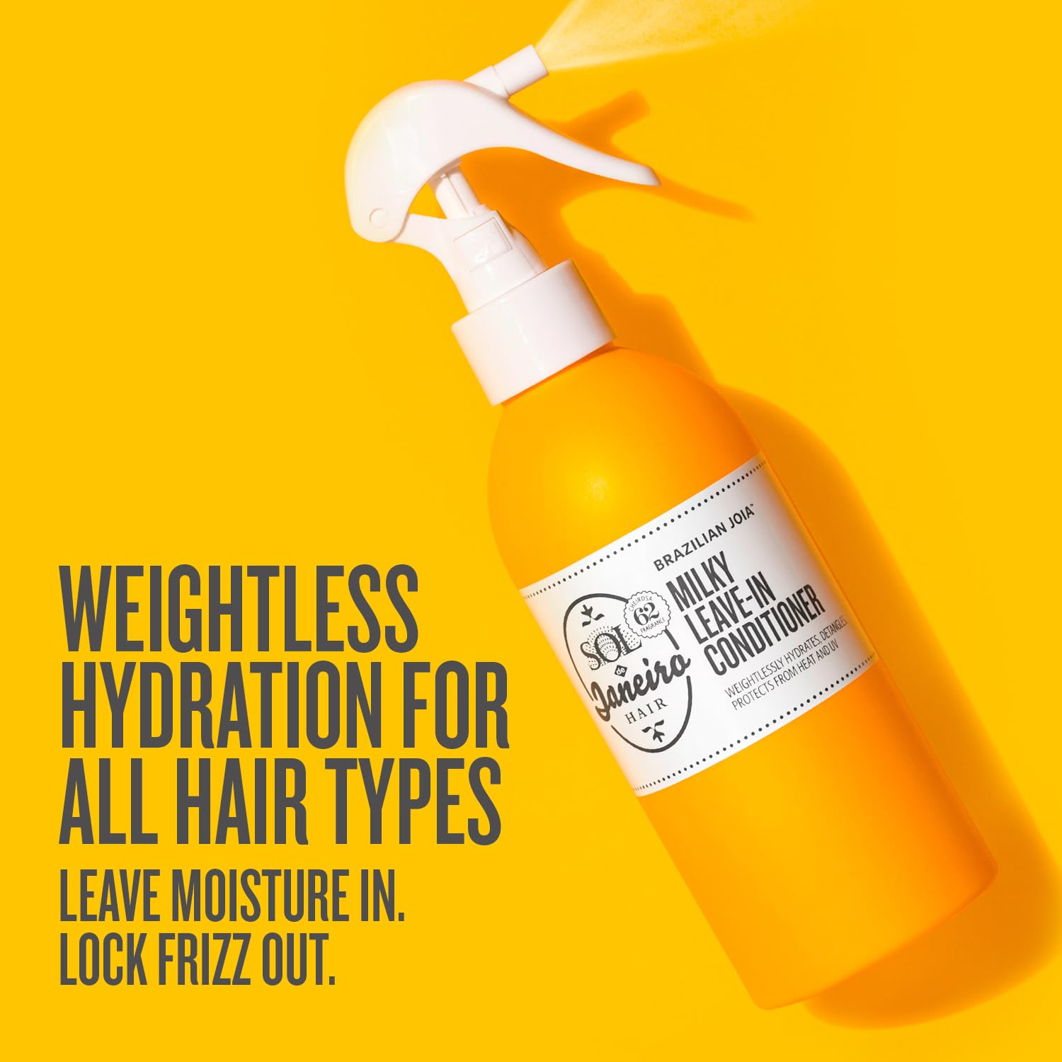 Sol de Janeiro Brazilian Milky Leave-In Conditioner - Frizz Control & Heat Protection Spray