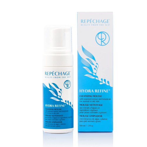 Repechage Hydra Refine Foaming Cleanser - Purifying Face Wash for Normal to Oily Skin, 5 fl oz | Seaweed & Lemongrass Formula