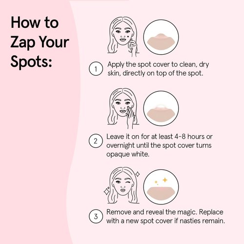 grace & stella Award Winning Pore Strip - Pimple Patches for Face - Hydrocolloid Acne Patches - Absorbs Zits, Reduces Redness - Cute Patches Dermatologist-Tested, Vegan (Multishape, 36 Count)