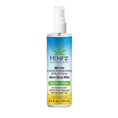 Hempz After Sun Cooling Aloe Vera Body Spray, Vegan formula to Soothe and Hydrate Sunburn, 8.5 oz.