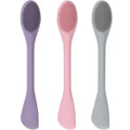 Silicone Face Mask Applicator 3 Packs, Huare Technology Facial Mask Brushes for Mud,Clay,Charcoal Mixed Mask,Soft Makeup Beauty Brush Tools for Apply Cream,Lotion (Pink+Purple+Gray)