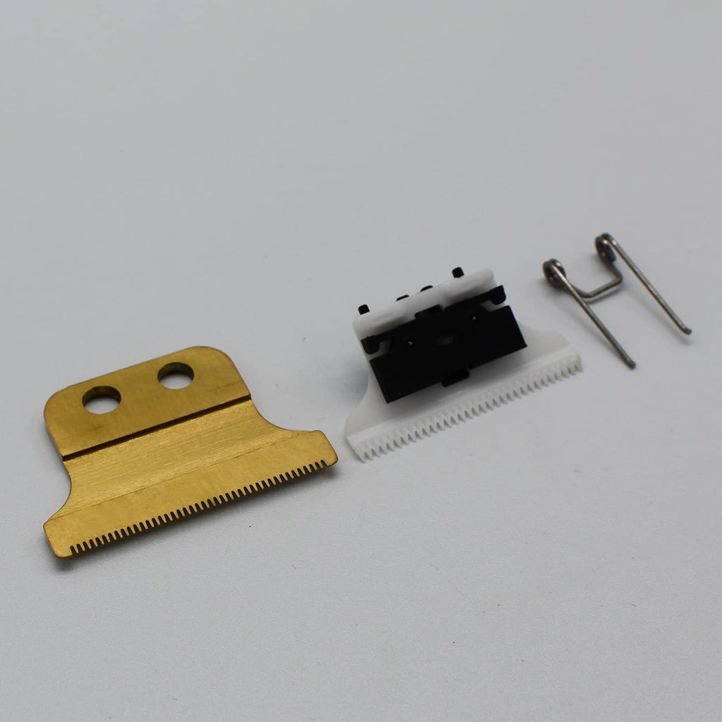 Wahl Professional T Wide Replacement Blades #2215 - Compatible with Detailer Trimmer (Gold)