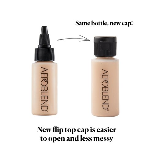 AEROBLEND Airbrush Foundation Makeup: Professional, Water-Based, Buildable, Long-wearing, For all skin types, 1 oz (N60)