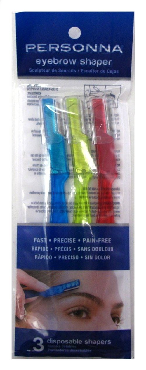 Personna Eyebrow Shapers 3 Count (2 Pack)