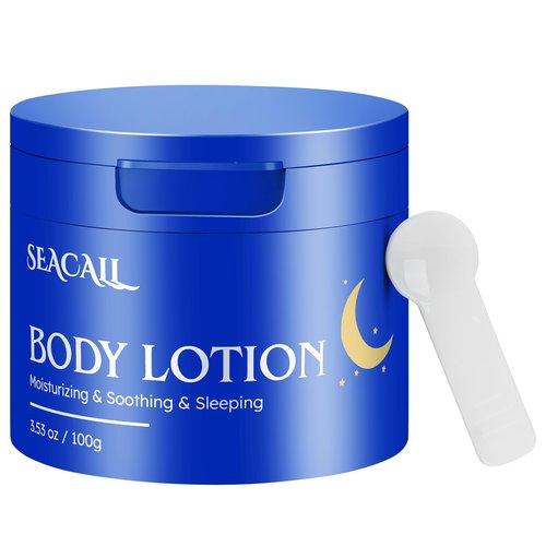 Seacall Body Lotion with Deep Moisturizing, Body Moisturizer Cream for Repair Dry Skin, Non-Greasy & Fast Absorbing, Fragrance-Free
