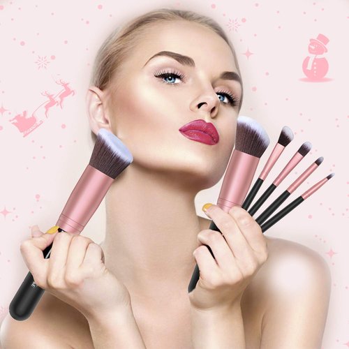 Makeup Brushes Makeup Brush Set - 16 Pcs BESTOPE PRO Premium Synthetic Foundation Concealers Eye Shadows Make Up Brushes set,Eyeliner Brushes(Black)