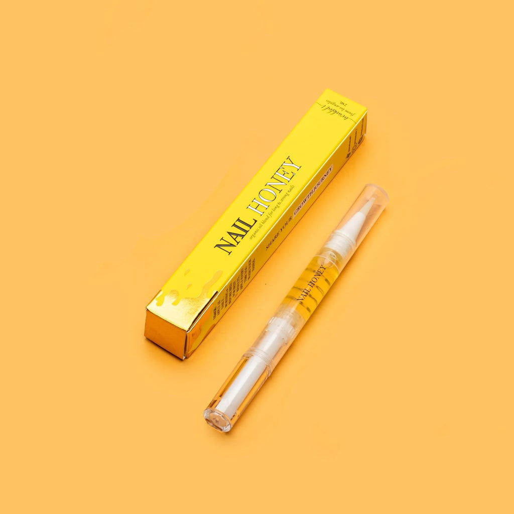 Twinkled T Nail Honey - Organic Nail Strengthening Treatment for Growth & Moisture | Yellow
