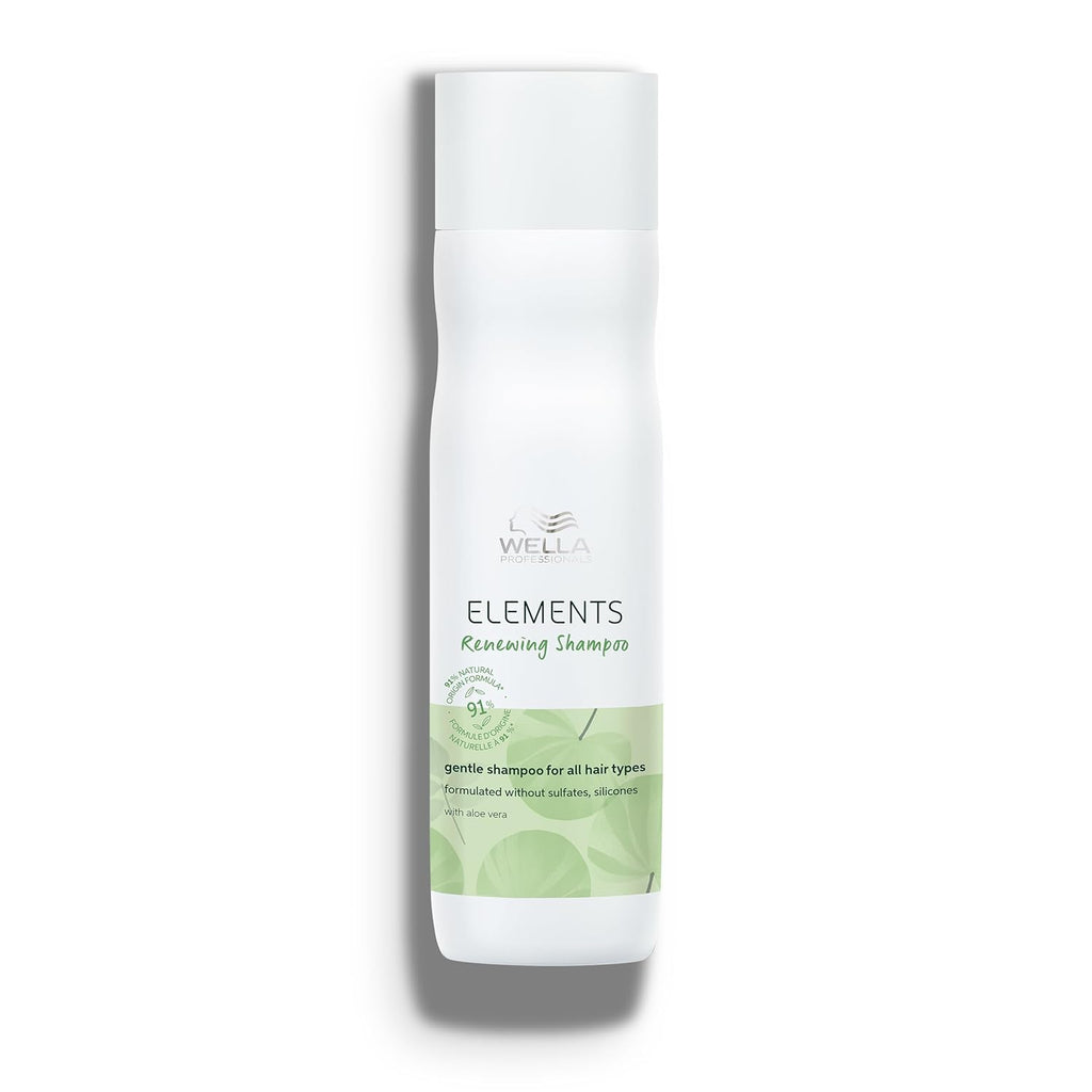 Wella Professionals Elements Renewing Shampoo - Gentle Sulfate & Silicone-Free Formula for All Hair Types