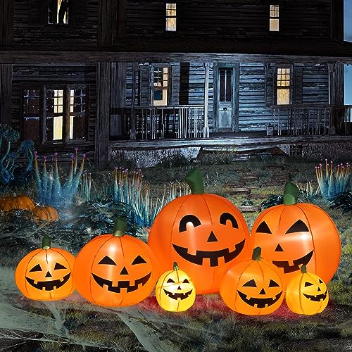 NicBex 7FT Pumpkin Inflatable Halloween Yard Decoration Outdoor Decor