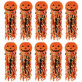 Halloween Pumpkin Paper Lanterns Set of 10 - Indoor Outdoor Festive Decor
