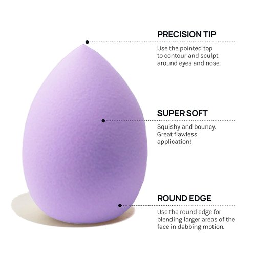 6PCS makeup Sponge Set Latex Free and High-definition Set of makeup Wonder blender For Powder Cream and Liquid, Super Soft Wonder Beauty Cosmetic Dry & Wet Multi-Use