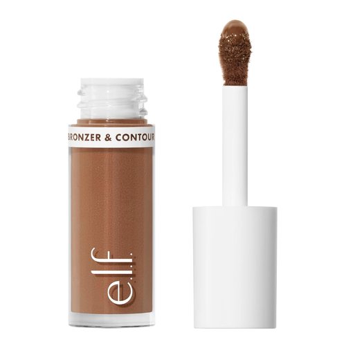 e.l.f. Camo Liquid Bronzer - Silky Highly Pigmented Formula for Long-Lasting Glow | Vegan & Cruelty-Free, 5.5 Medium/Tan