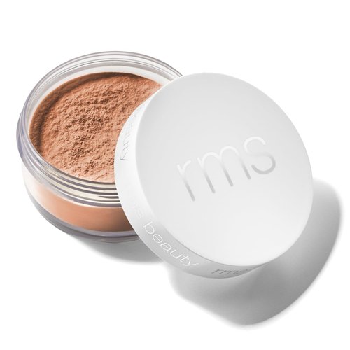 RMS Beauty Hydra Setting Powder – Talc-Free Loose Setting Powder – 8-Hour Shine Control & Soft-Focus Blur – Hydrating Skincare-Infused Formula with Cotton Puff – 0.35 oz