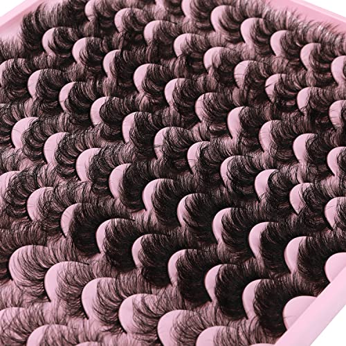 48 Pairs Faux Mink Eyelashes Thick Dramatic Long Lash Pack 8 Styles Wholesale