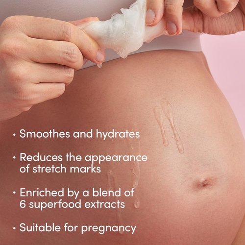 Evereden Soothing Belly Mask for Stretch Marks - Clean, Non-Toxic Pregnancy Skincare | One Size | 1 Count