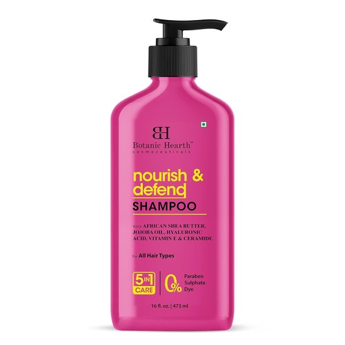 Botanic Hearth African Shea Butter Shampoo - Nourishing Formula with Jojoba Oil & Vitamin E | 16 Fl Oz for All Hair Types