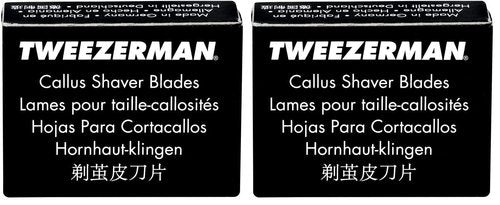 Tweezerman Replacement Callus Shaver Blades, 20 Count (Pack of 2)