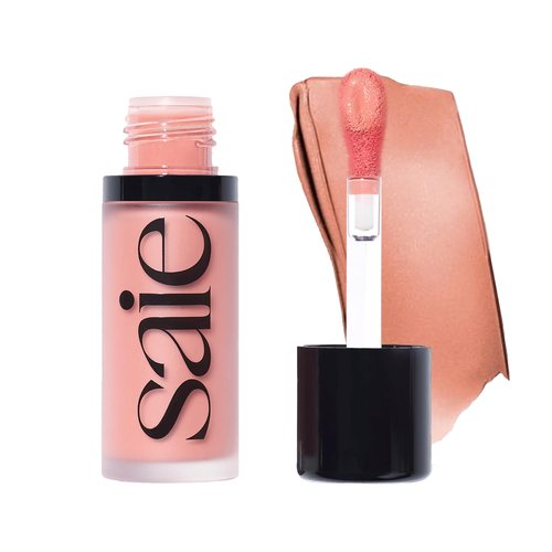 Saie Dew Liquid Blush - Hydrating Cream Blush Stick for a Natural Flush | Buildable & Blendable Formula - Rosy (.40 oz)