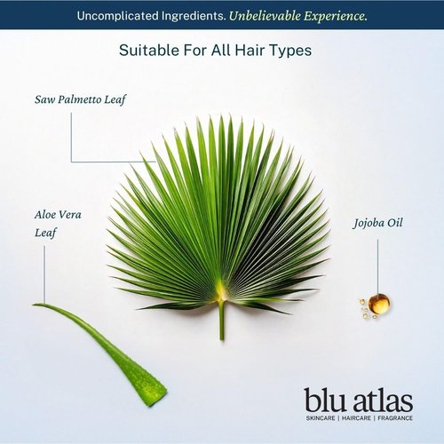 Blu Atlas Men's Natural Shampoo - Organic, Sulfate-Free, Deep Cleansing & Hydrating - Classic Bergamot Sage Patchouli Scent - 8 oz