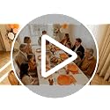 Orange Plastic Party Plates 100 Pack for Halloween & Fall Celebrations - 9 Inch & Napkins Included