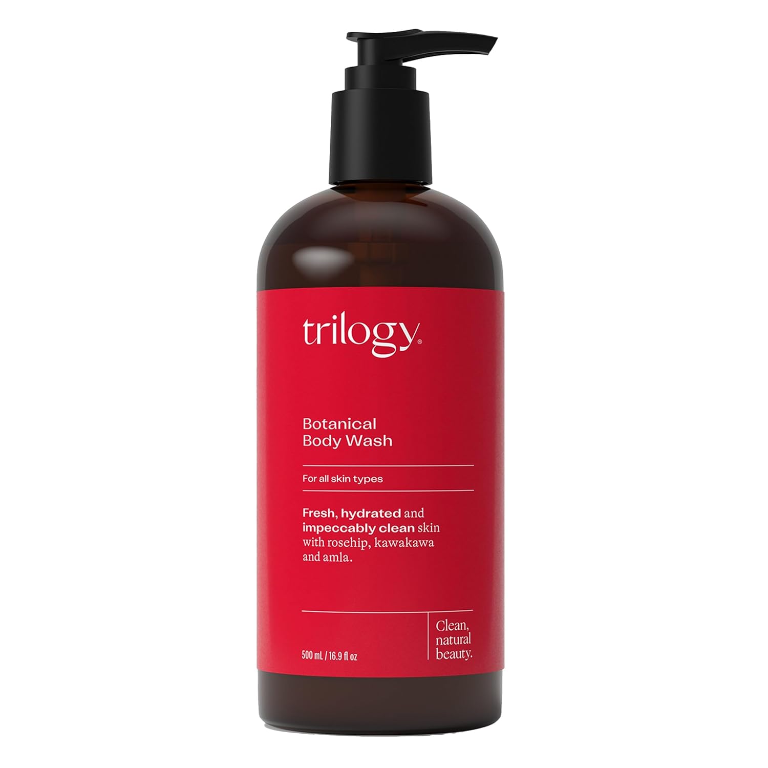 Trilogy Botanical Body Wash - Luxurious Spa Experience with Rosehip Oil | 16.9 fl oz