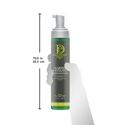 Design Essentials Almond & Avocado Curl Enhancing Mousse - 10 Oz for Beautiful Curly Hair