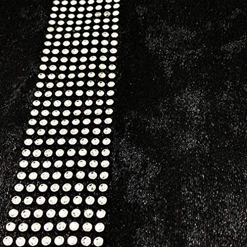 13x98 Inch Black Sequin Table Runner for Party & Wedding Decor - Elegant Glitter Rhinestones