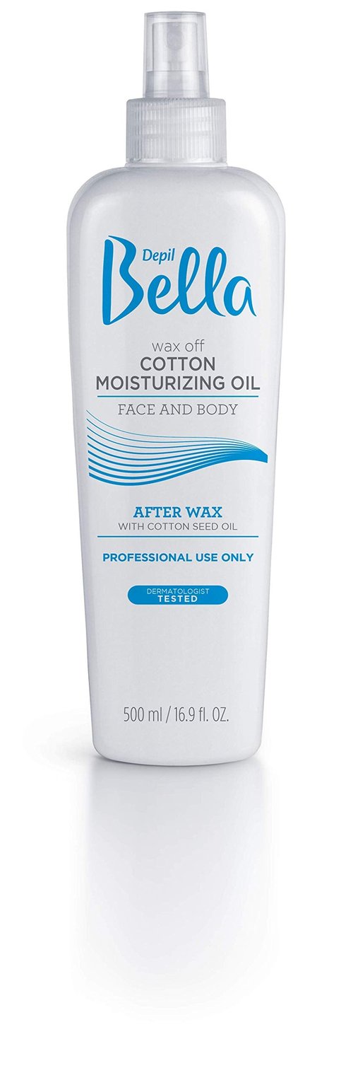 Depil Bella Post Waxing Oil Moisturizing Remover | Cotton Seed Oil for Soft and Smooth Skin | 500ml