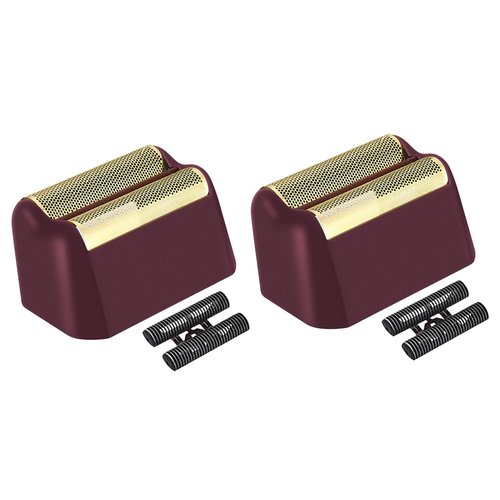 2 Pack Professional 5 Star Series Finale Shaver Replacement Foil and Cutter Bar Assembly Compatible With Wahl Shaver Foil 7031-100, 7043-100 Super Close Shaving Replacement Heads， (Black)