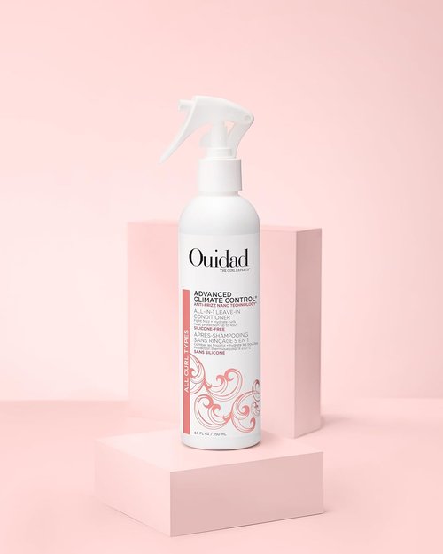 Ouidad Advanced Climate Control Leave-In Conditioner - Multi-Use Curl & Heat Protectant, 8.5 fl oz | Sulfate-Free & Cruelty-Free