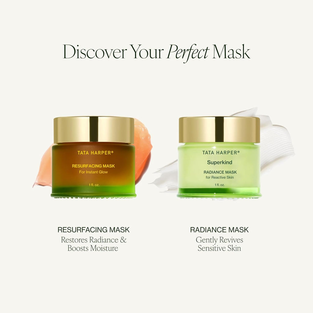 Tata Harper Resurfacing Mask - Gentle Exfoliating Enzyme Mask for Instant Glow | 30ml Natural Skincare