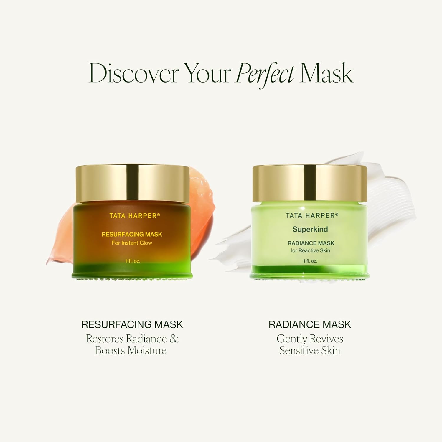 Tata Harper Resurfacing Mask - Gentle Exfoliating Enzyme Mask for Instant Glow | 30ml Natural Skincare