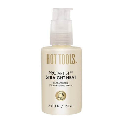 HOT TOOLS Heat Protectant Straightening Serum | Hair Straightener, Reduces Frizz, and Speeds Up Styling | Protects Hair from Heat Damage without Use of Silicones
