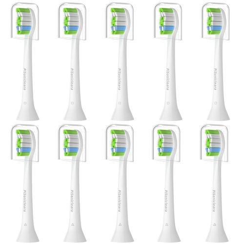 Pisonicleara Replacement Toothbrush Heads(10-pc) Compatible with Philips Sonicare Electric Tooth Brush Electric Tooth Brush Refill 4100 Hx6920 Hx9023