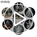Halloween Ghost Coasters Set of 6 - Ceramic Drink Coasters with Cork Base & Metal Holder