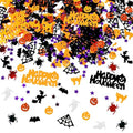 Multicolor Halloween Confetti Set Ghost Pumpkin Spider Bats Witches Table Scatter