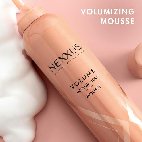 Nexxus Travel Mousse - Volume Medium Hold 4-Pack | 72-Hour Anti-Humidity Shield, 2 Oz Each