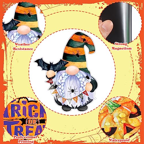 Halloween Fridge Magnets Set - 25 Waterproof Gnome Witch Ghost Car Decorations