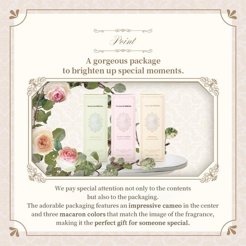 Maison de MilleFee Airy Hand Cream, 1.1 oz (30 g), Souffle, Texture, Moisturizing, Non-stick, Gift (30g, 02 Grass Musk)