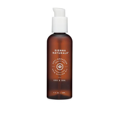 Sienna Naturals - Lock & Seal Oil - Lightweight Anti-Breakage Hydrating Hair Oil for Moisture and Repair - Strengthens & Supports Split Ends with Baobab & Grape Seed Oil - Clean & Vegan, 3oz