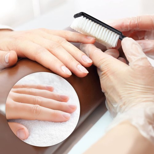 24 Pcs Handle Grip Nail Brush, HOFASON Hand Fingernail Cleaner Brush Manicure Tools Scrub Cleaning Brushes Kit for Toes and Nails Women Men (Black)