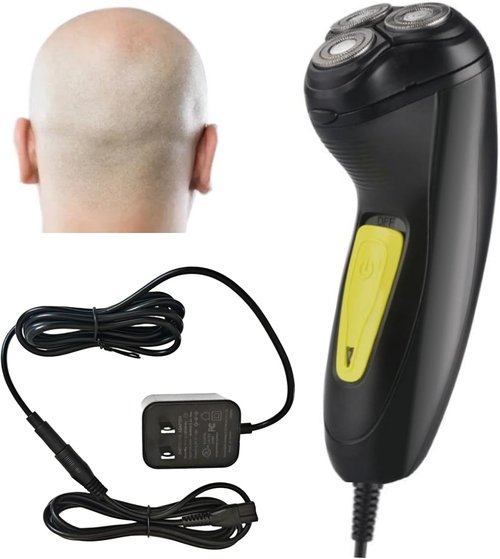 Skiennix Professional Corded Electric Shaver - 3D Rotary Design for Close Shave | Pop-Up Trimmer Included
