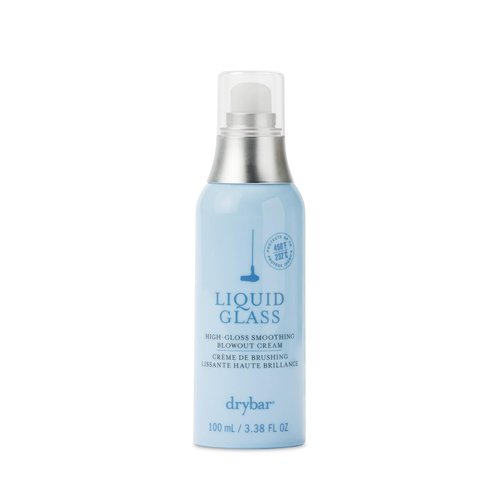 Drybar Liquid Glass Blowout Cream - High-Gloss Smoothing Formula | Reduces Frizz & Enhances Shine | Heat Protectant Up to 450°F
