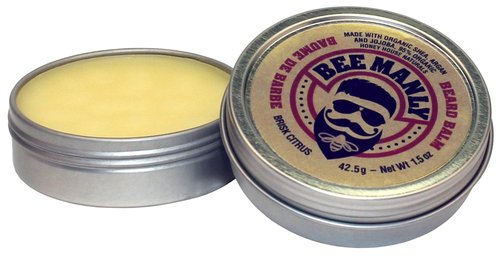 Honey House Naturals Beard Balm - Rugged Mint | 1.5 oz Travel Tin - All-Natural Moisturizing Formula