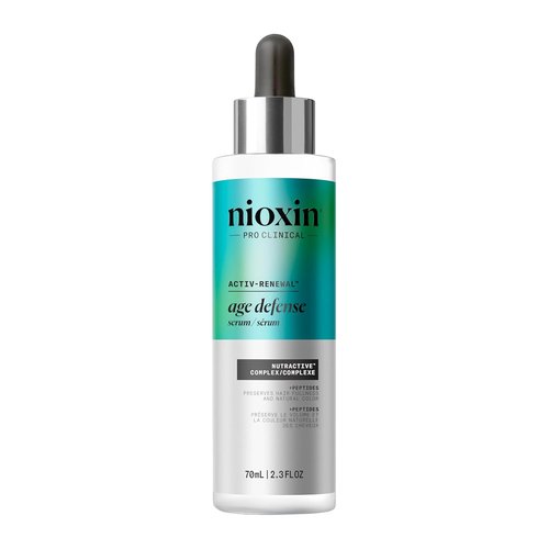 Nioxin Age Defense Anti-Aging Hair Serum - Leave-In Scalp Treatment with Peptides | 2.3 Fl Oz | 70mL