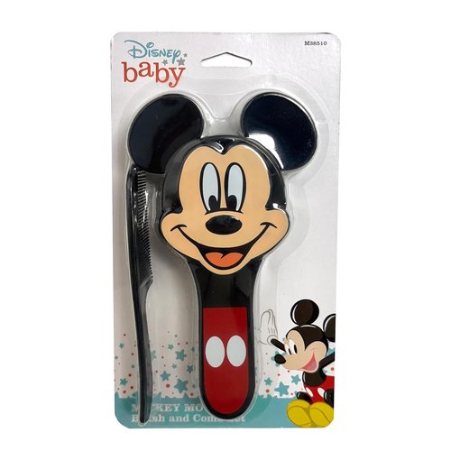 Mickey Mouse Comb & Brush Set - Adorable Hair Care Essentials for Kids | Perfect Gift Set