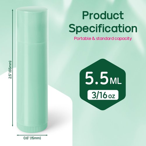 Sherules Lip Balm Filling Tray and Spatula Kit - 50 Tubes Holder for DIY Lip Balm Making - Compatible with 5.5ml Empty Tubes, Green